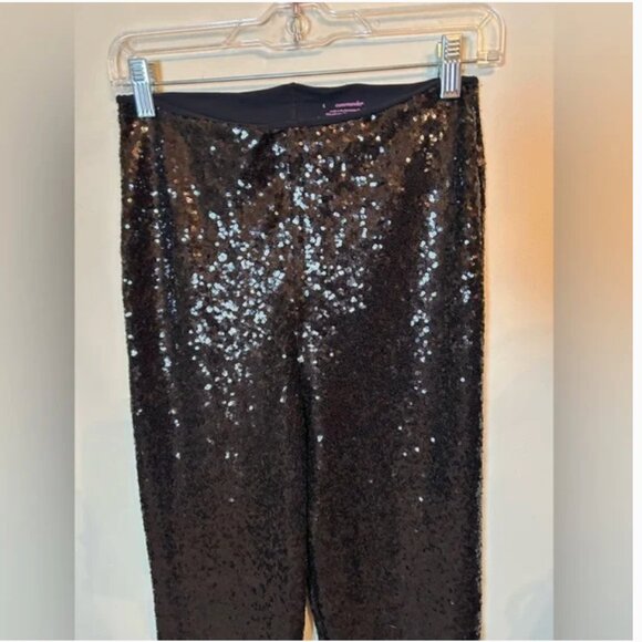 Commando sequins black pants size L - Picture 3 of 9